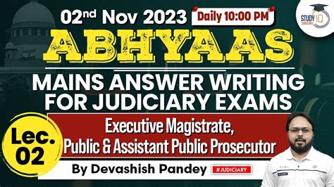 Mains Answer Writing Lecture 2 CrPC Judiciary Preparation YouTube