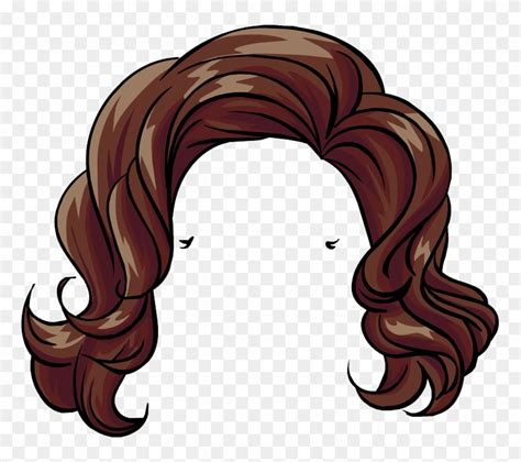 Club Penguin Hair Wig Clip Art - Club Penguin Girl Hair - Free Transparent PNG Clipart Images ...