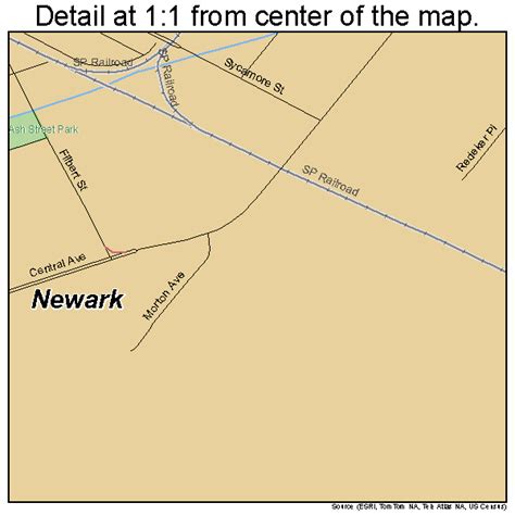 Newark California Street Map 0650916