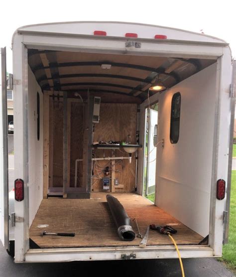 Couples Enclosed Trailer Camper Conversion And How They Built It