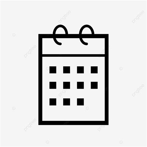 Calendar Icon Black