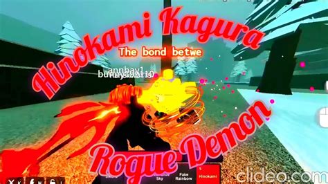 ROGUE DEMON TANJIRO S HINOKAMI KAGURA SKILL YouTube