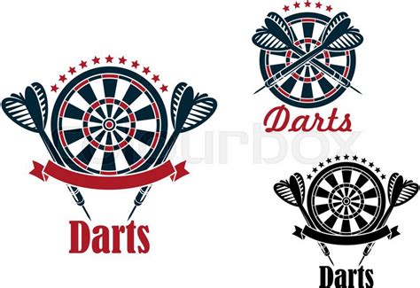 Dart Darts Leistung Vektorgrafik Colourbox