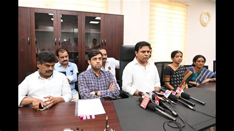 Minister KTR Addressed The Media After Participating In Several