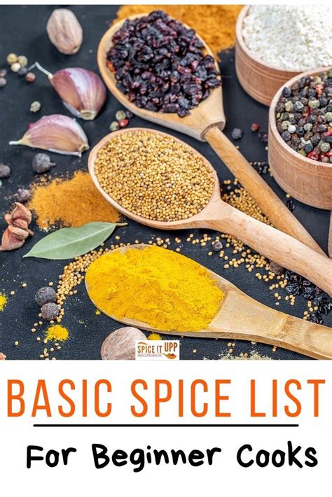 What Basic Spices To Have When You Are A Beginner Cook Spiceitupp In