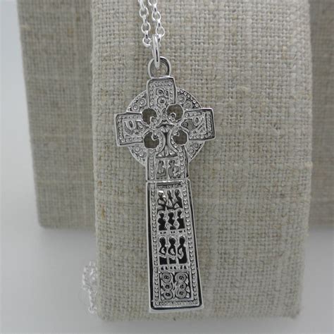 Sterling Silver Drumcliffe Celtic Cross Basil Ltd Irish Celtic