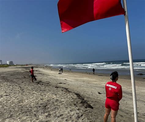 Colocan Banderas Rojas En Playas De Ensenada Para Evitar Que Ingresen