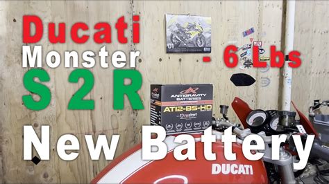 Lithium Battery Ducati Monster S2R 1000 YouTube