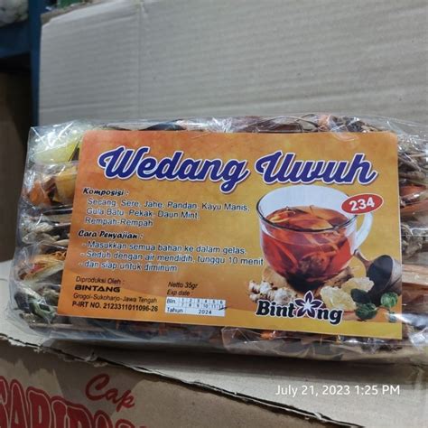 Jual Isi Sachet Asli Wedang Uwuh Rempah Tradisional Khas Yogyakarta