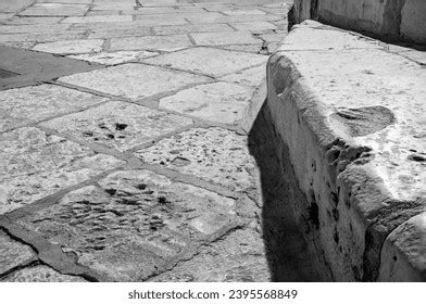 stone walkway stone stair step worn stock photo  shutterstock