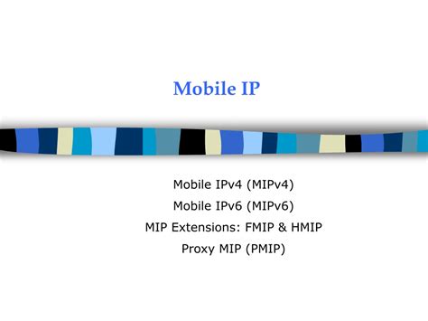 Ppt Understanding Mobile Ip And Its Variants Powerpoint Presentation