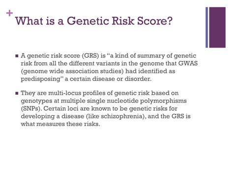 Ppt Genetic Risk Scores Powerpoint Presentation Free Download Id