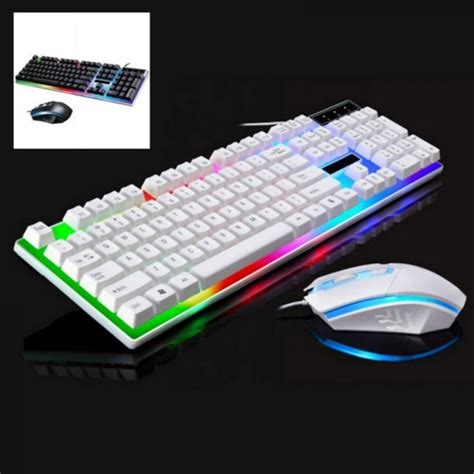 Gaming Keyboard Mouse Combo Led Rgb Backlit 104 Keys Usb Wired Wrist Rest Keyboard Sets For Ps4