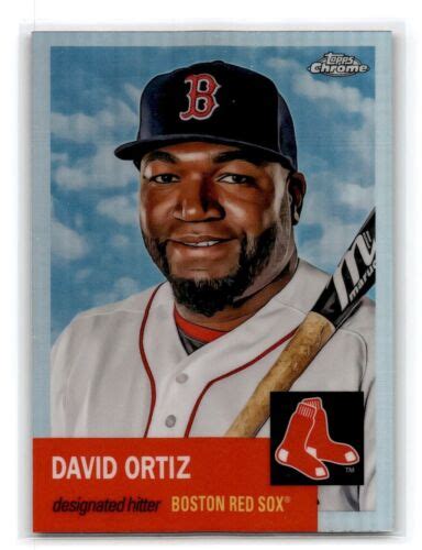 Topps Chrome Platinum Anniversary David Ortiz Refractor Red