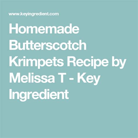 Homemade Butterscotch Krimpets Recipe | Recipe | Homemade buttermilk ...