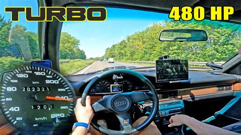 1990 Audi 200 Is A Grandpa On Steroids At The German Autobahn Youtube