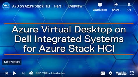 Dell Azure Virtual Desktop Avd On Azure Stack Hci Video Series Vdi Toolbox