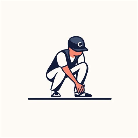 Premium Vector Baseball Player In Action Flat Vector Illustration On