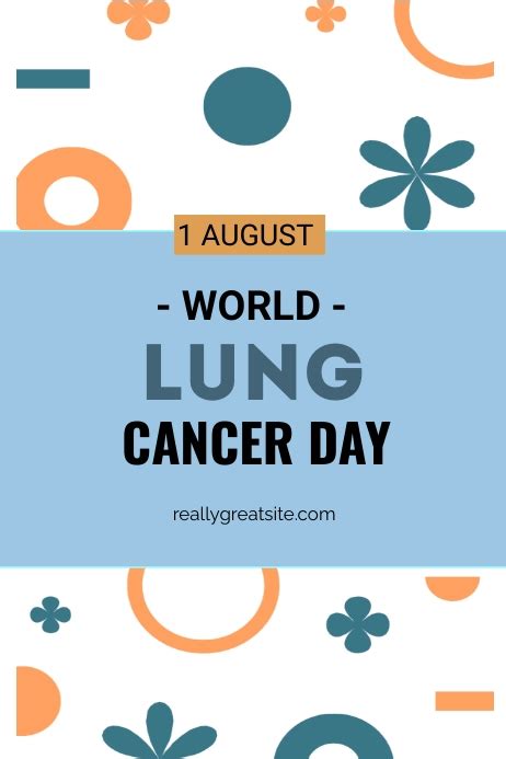 World Lung Cancer Day Template Postermywall