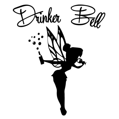 Drinker Bell Svg Tinkerbell Silhouette Disneyland Svg Tin Inspire