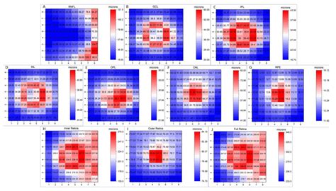 Color Thickness Map Of The Different Retinal Layers In This Study N