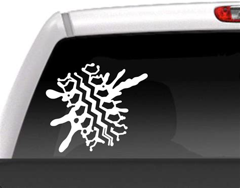 Mud Tire Track X Off Road Vinyl Decal Sticker Etsy Tire Tracks