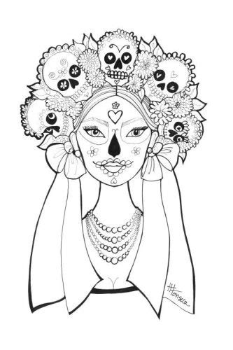 Dibujos de Catrinas y Calaveras para colorear el Día de Muertos