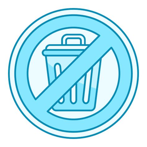 No trash - Free signaling icons