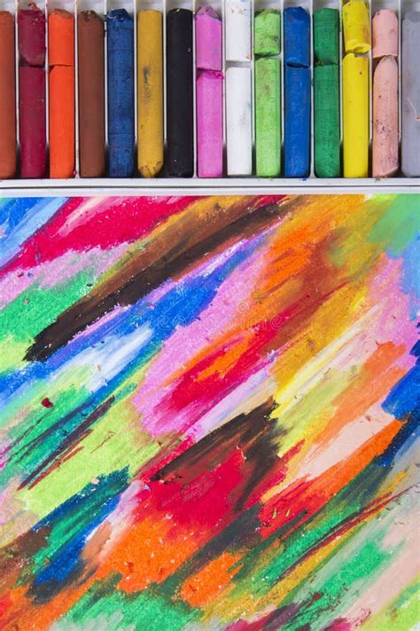 Oil Pastels Crayons Stock Image Image Of Craft Pink 14425693