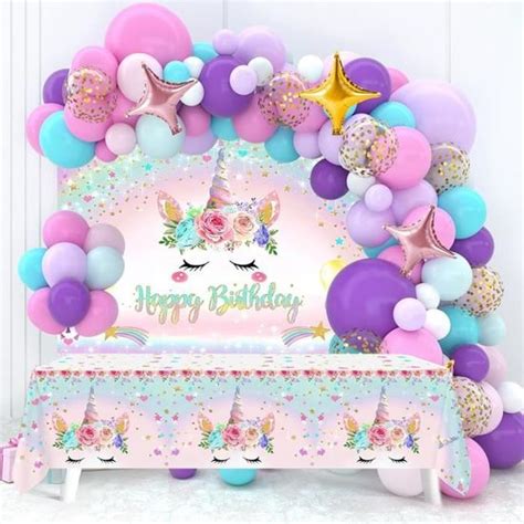 Licorne Ballons Anniversaire Pcs Decoration Anniversaire Licorne