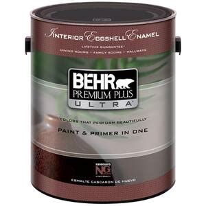 BEHR Premium Plus Ultra 1 Gal Pure White Eggshell Interior Paint