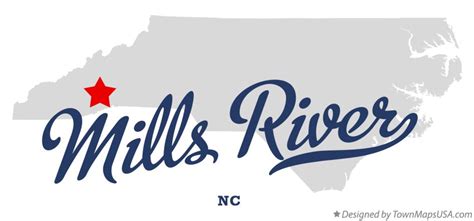 Map of Mills River, NC, North Carolina