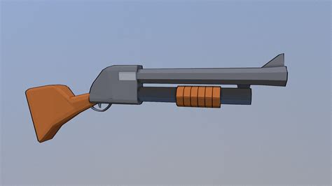 Stylized Pump Shotgun 3d Model By Beague Benteague27 Cdb85b7