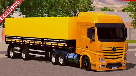 Skin MB New Actros Amarelo QUALIFICADO EXCLUSIVO Skins Games Truck