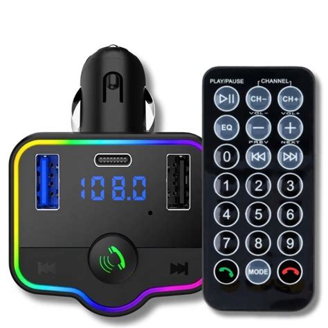 Transmiter Samochodowy Bluetooth Radio Fm X Usb X Typ C Pilot