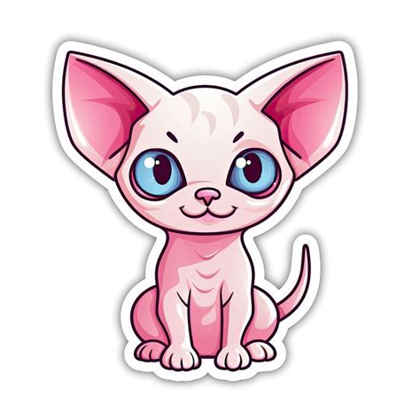 Sticker Mit Naked Cat Von Blacksstar Katzenaufkleber