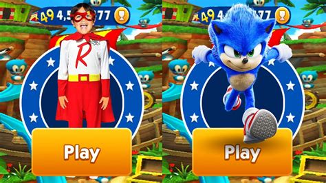 Tag With Ryan Vs Sonic Dash Movie Sonic Vs Dark Titan Vs All Bosses