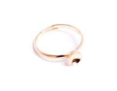 Anillo Metalico Y Ajustable Con Base Circular Diam Mm Dorado Para