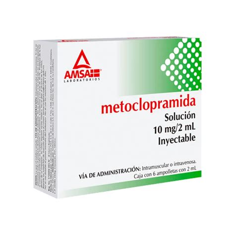 Metoclopramida Amsa Laboratorios Antiemetico Mg Solucion