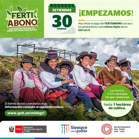 Midagri PerÚ On Twitter ¡empezamos Desde Hoy El Gobierno A Través