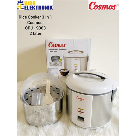 Jual Cosmos 3 In 1 Rice Cooker CRJ 9303 Stainless Steel Magic 2