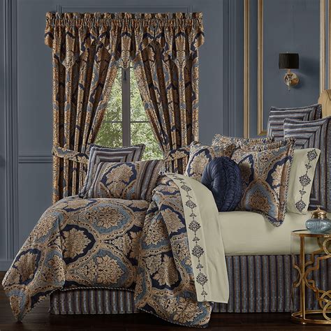 Bristol Damask Medallion Comforter Set Bedding From Five Queens Court