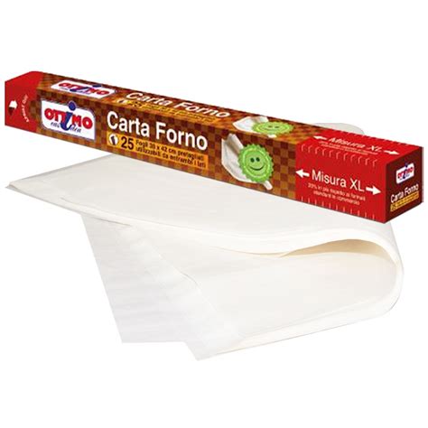 OTTIMO Carta Forno In Fogli Pretagliati 38 X 42cm 150 Pz Il Mio Store