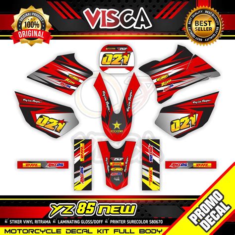 Jual Decal Yz New Variasi Full Body Dekal Yz New Variasi Full