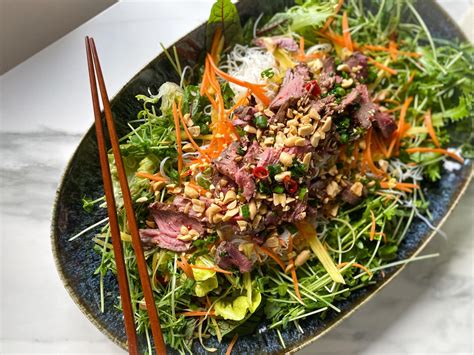 Salade de boeuf à la vietnamienne Cuisine maison Escapades gourmandes