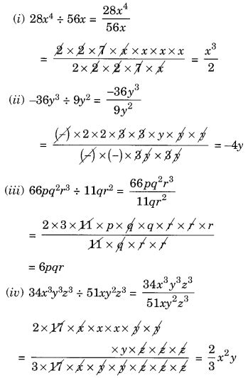 Ncert Solutions For Maths Class 8 Factorisation Chapter 14 Ex 14 3