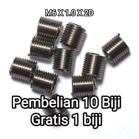 Jual Recoil D Baut Kunci Ukuran M X D M D Helicoil Thread