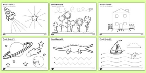 Pencil Control Worksheets Twinkl Early Years Twinkl