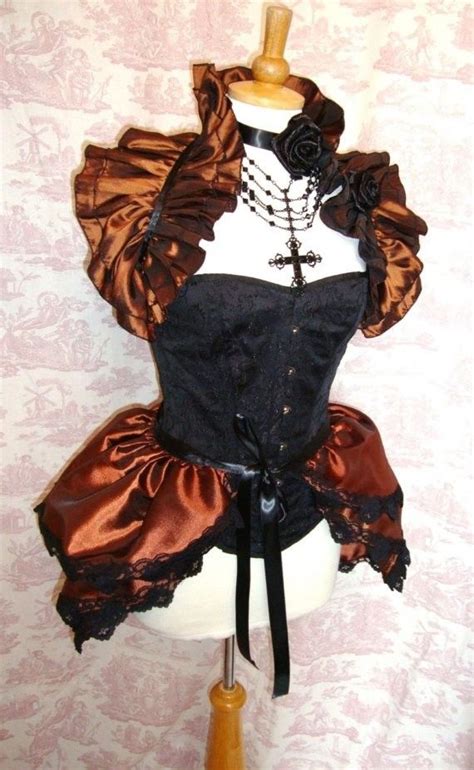 Steampunk Diva Copper Taffeta Bustle Skirt Burlesque Etsy Steampunk