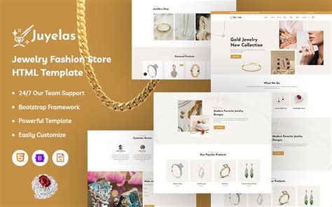 Juyelas – Jewelry Fashion Website Template - TemplateMonster